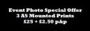 Event Photo Special Offer 3 for £25 + £2.50 p&p 